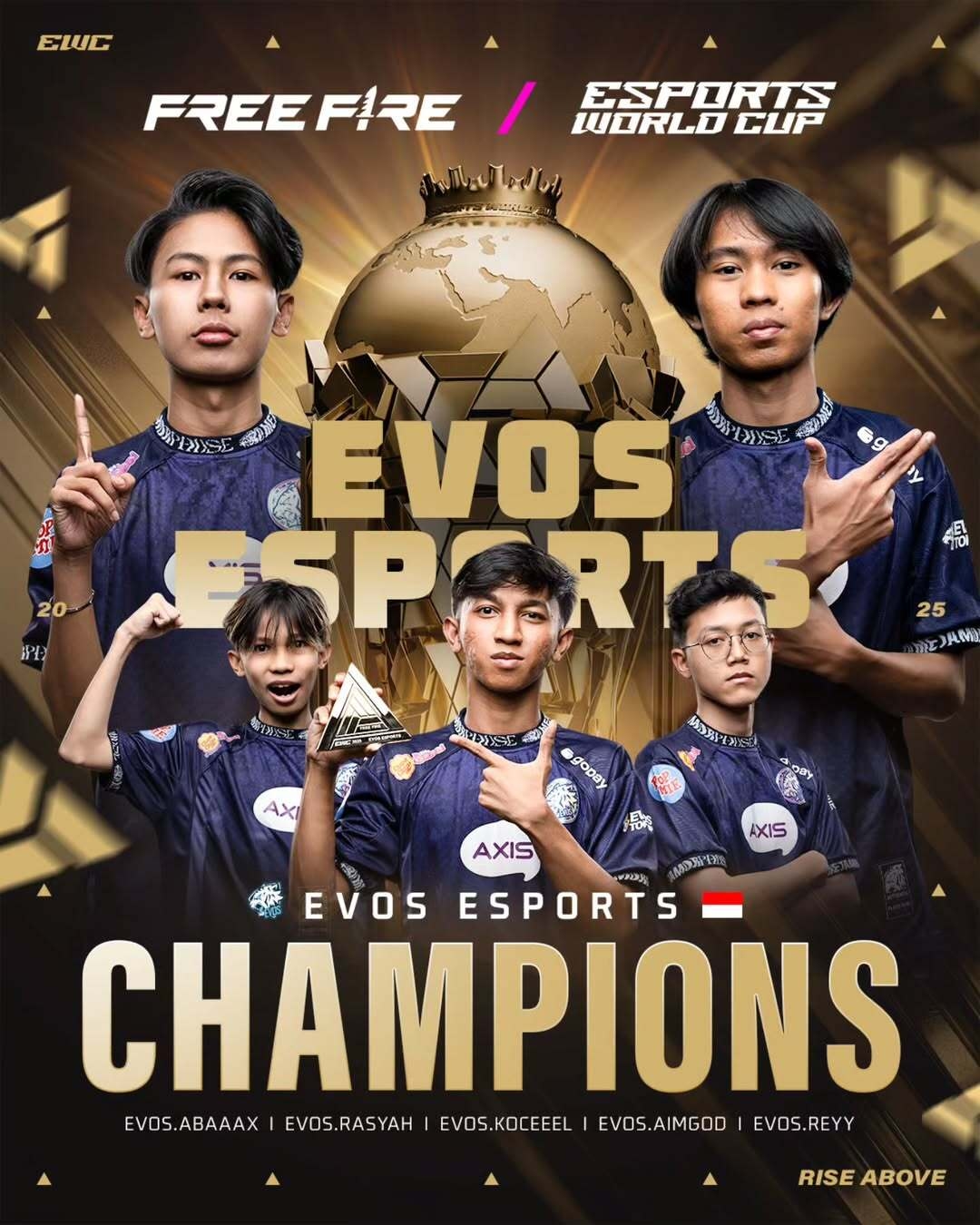 EVOS Divine Juara Dunia Free Fire EWC 2025, Indonesia Balik Lagi ke Puncak!