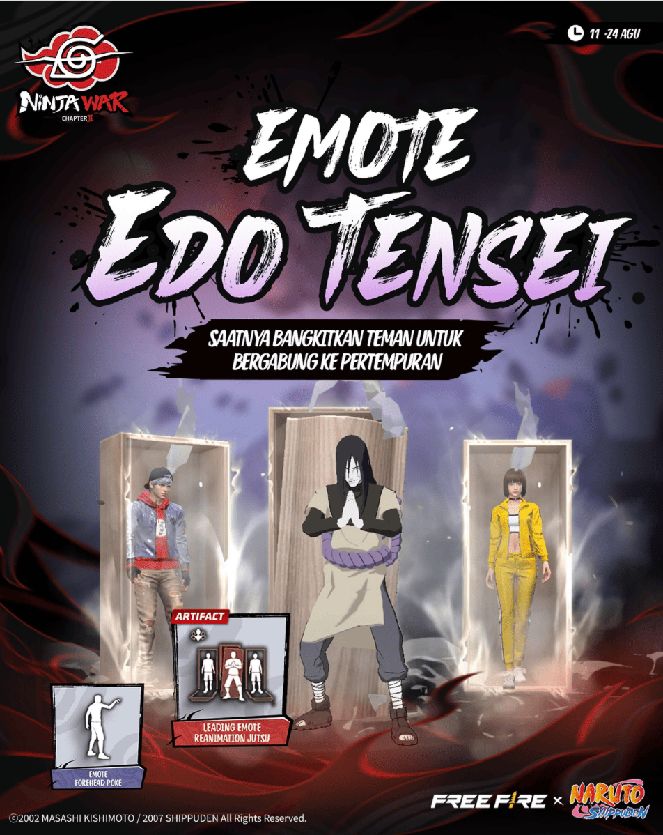 😱 Cara Cepat Dapat Emote Edo Tensei Free Fire! Dijamin Gampang & Hemat Diamond