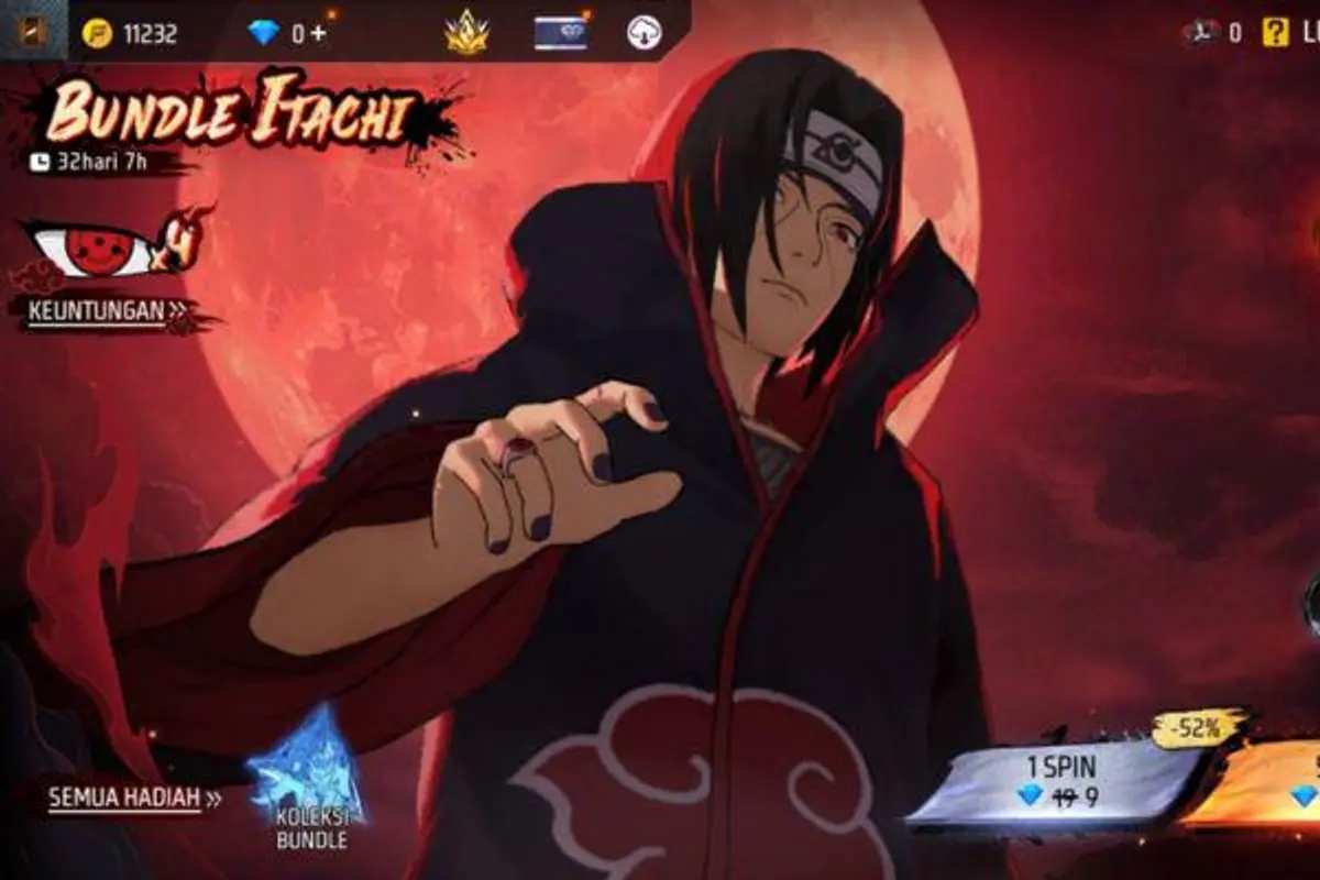 Cara Dapatkan Skydive Susanoo Itachi Free Fire (FF)