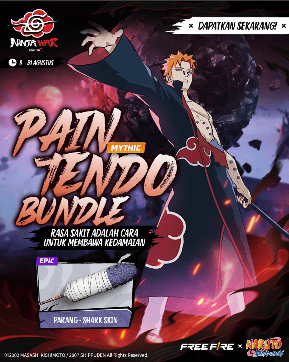 Cara Dapatkan Bundle Pain Tendo Free Fire (FF)