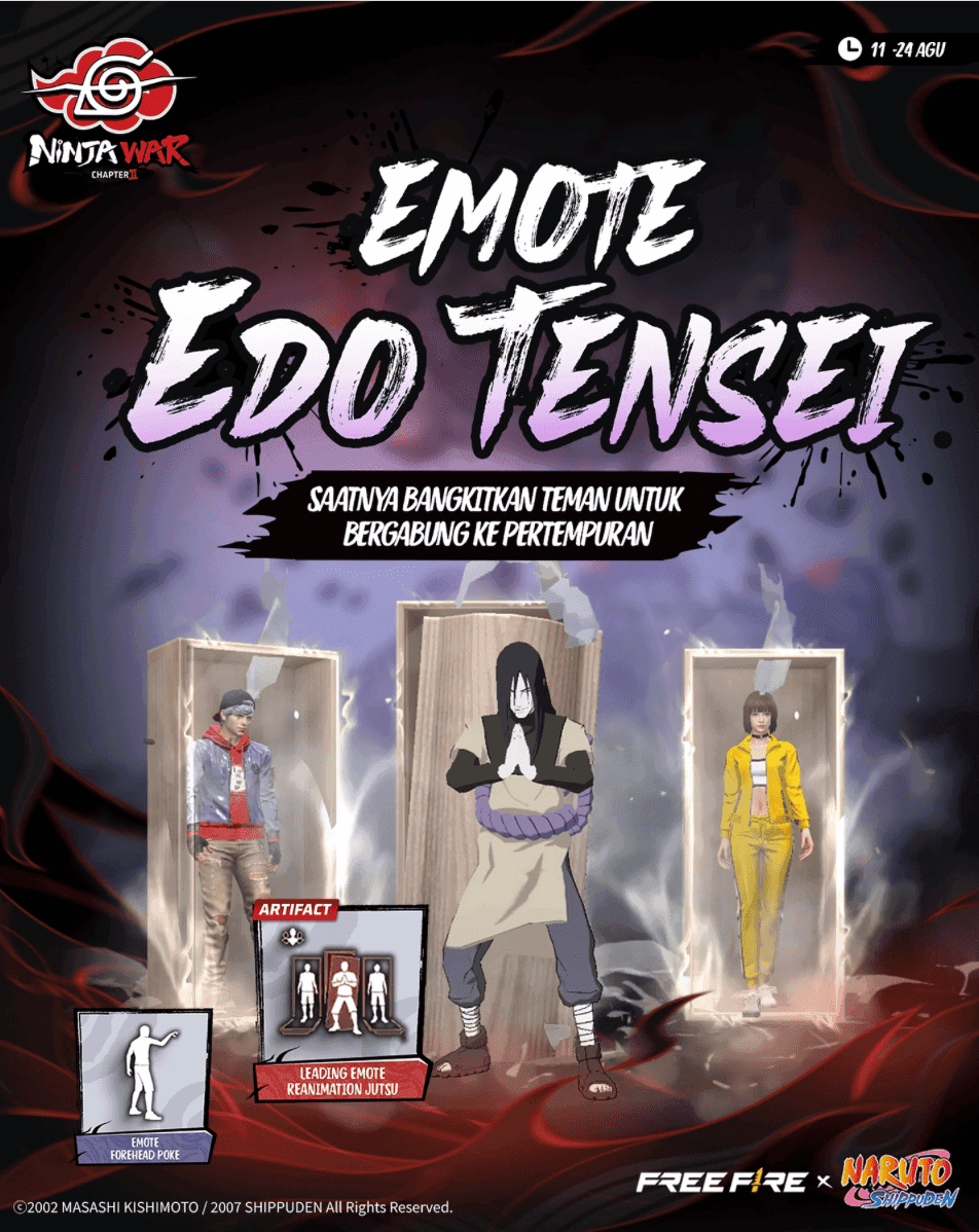 😱 Cara Cepat Dapat Emote Edo Tensei Free Fire! Dijamin Gampang & Hemat Diamond