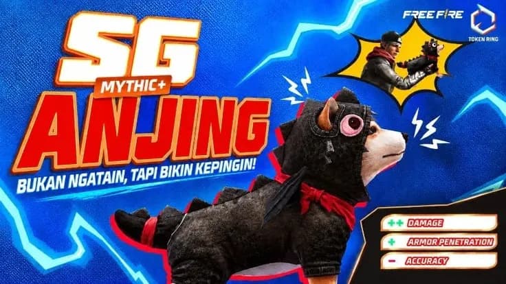 Review Skin M1014 Dog at Hand Free Fire: Tampil Beda dan Mematikan dengan SG Anjing!