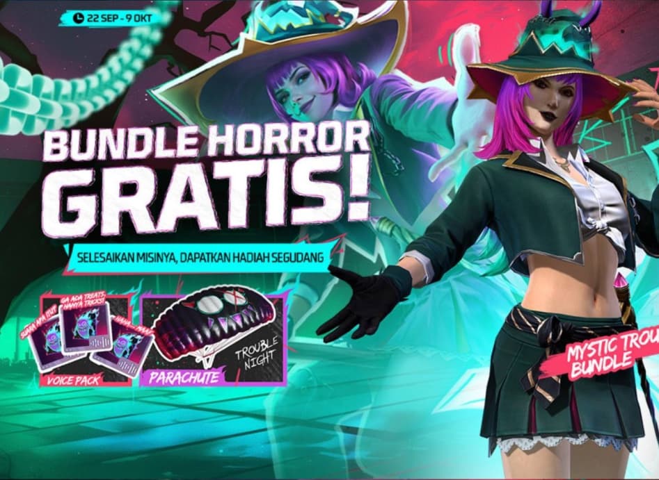 Cara Mendapatkan Bundle Mystic Trouble di Free Fire