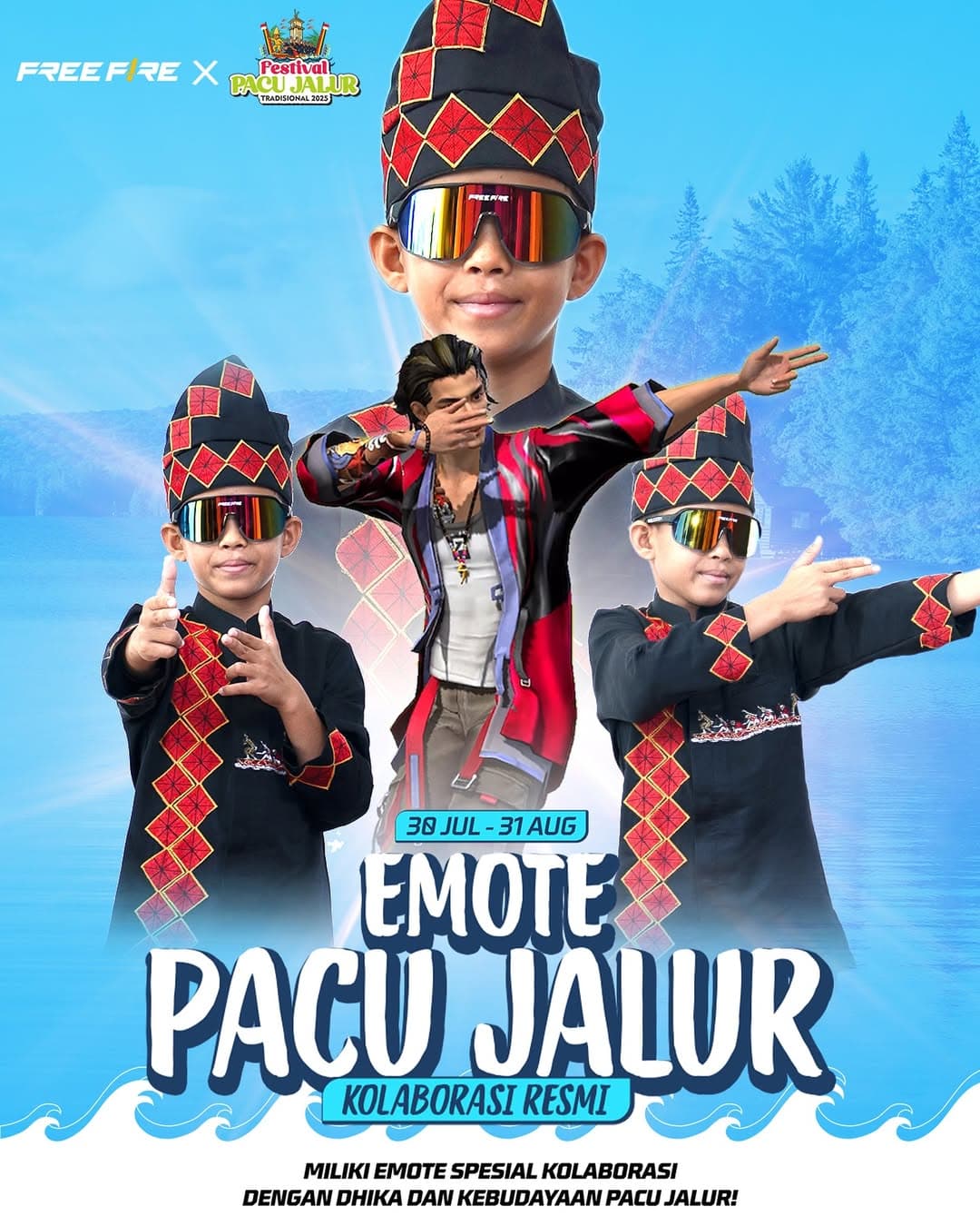 Cara Dapatkan Emote Pacu Jalur Free Fire (FF)