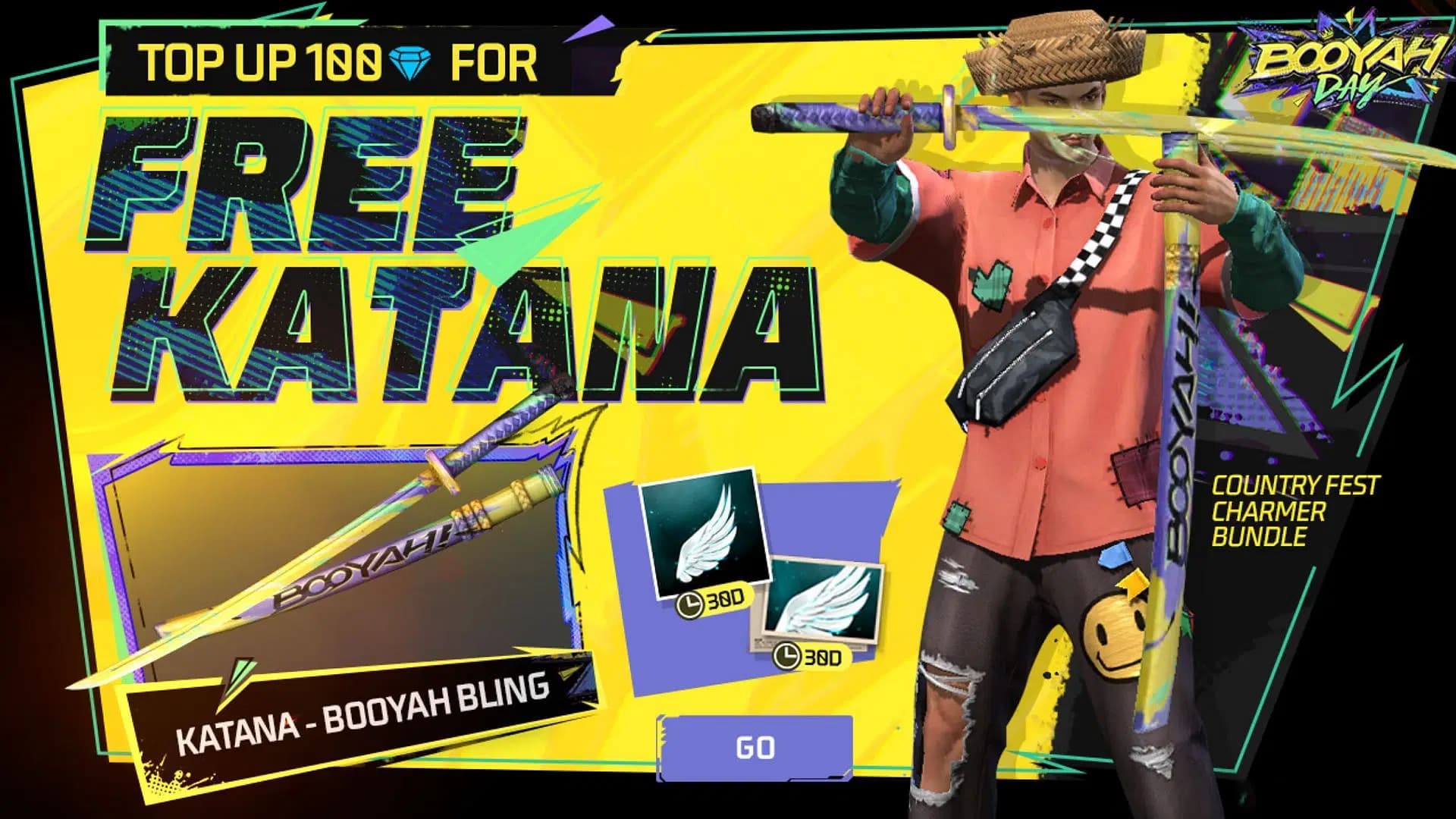 Cara Dapatkan Bundle Country Fest Charmer Free Fire (FF)
